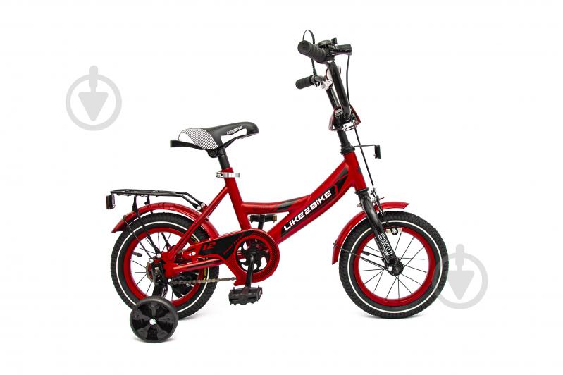 Велосипед дитячий Like2bike 12'' Sky вишневий 211203 - фото 2