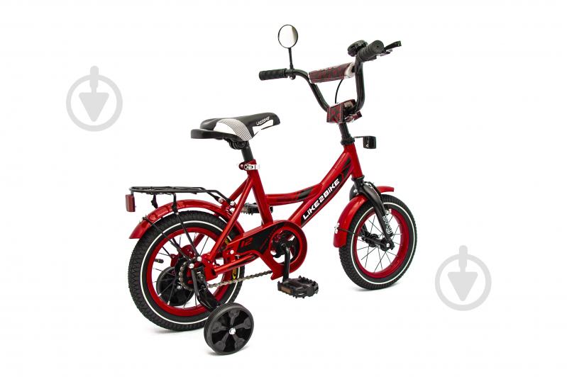 Велосипед дитячий Like2bike 12'' Sky вишневий 211203 - фото 3