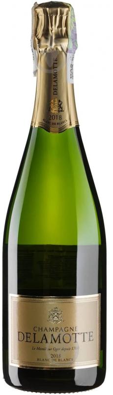 Вино игристое Delamotte Blanc de Blancs 2018 0,75 л - фото 1 Вино игристое Delamotte Blanc de Blancs 2018 0,75 л - фото 1