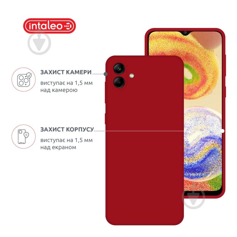 Чехол Intaleo SoftShell для Samsung Galaxy A04 красный - фото 3 Чехол Intaleo SoftShell для Samsung Galaxy A04 красный - фото 3