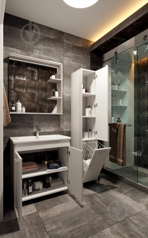 Зеркало настенное ЮВЕНТА Brooklyn - 65 черный - фото 2