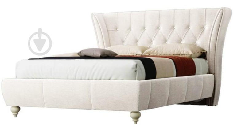 Кровать Green Sofa ЭММА, лагуна 0 білий 160x200 см - фото 1