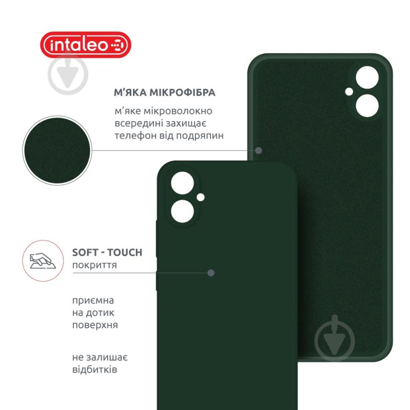 Чехол Intaleo SoftShell для Samsung Galaxy A04e темно-зеленый - фото 5 Чехол Intaleo SoftShell для Samsung Galaxy A04e темно-зеленый - фото 5