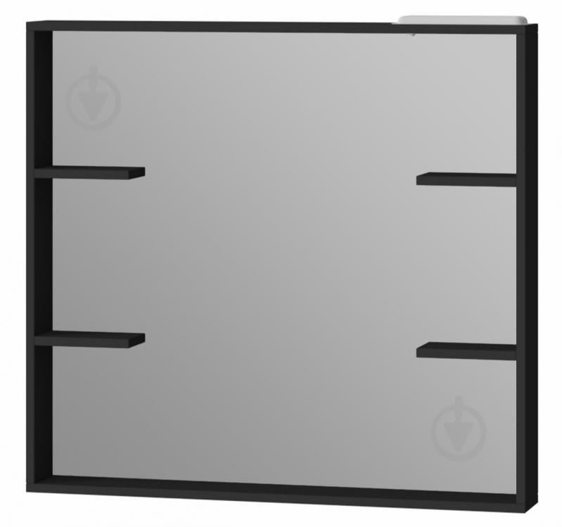 Зеркало настенное ЮВЕНТА Brooklyn - 90 черный - фото 1