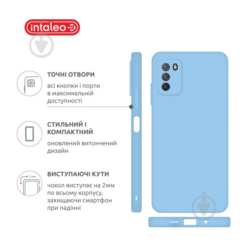Чехол Intaleo SoftShell голубой для Xiaomi Poco M3 - фото 4