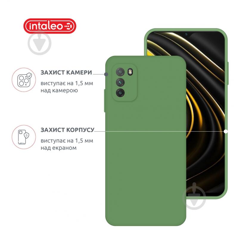 Чехол Intaleo SoftShell зеленый для Xiaomi Poco M3 - фото 3