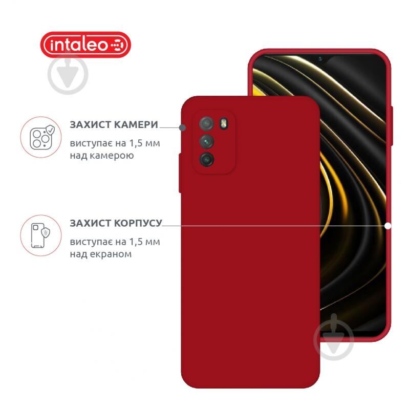 Чехол Intaleo SoftShell красный для Xiaomi Poco M3 - фото 3