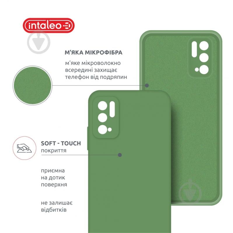 Чехол Intaleo SoftShell зеленый для Xiaomi Poco M3 Pro - фото 5