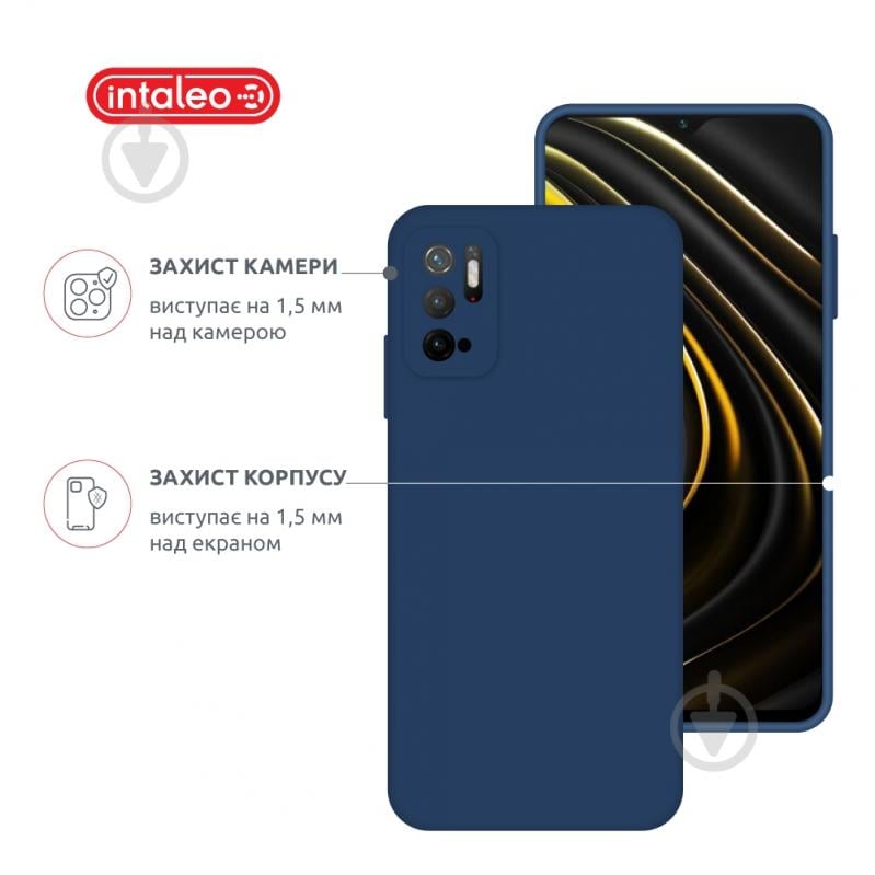 Чехол Intaleo SoftShell синий для Xiaomi Poco M3 Pro - фото 3