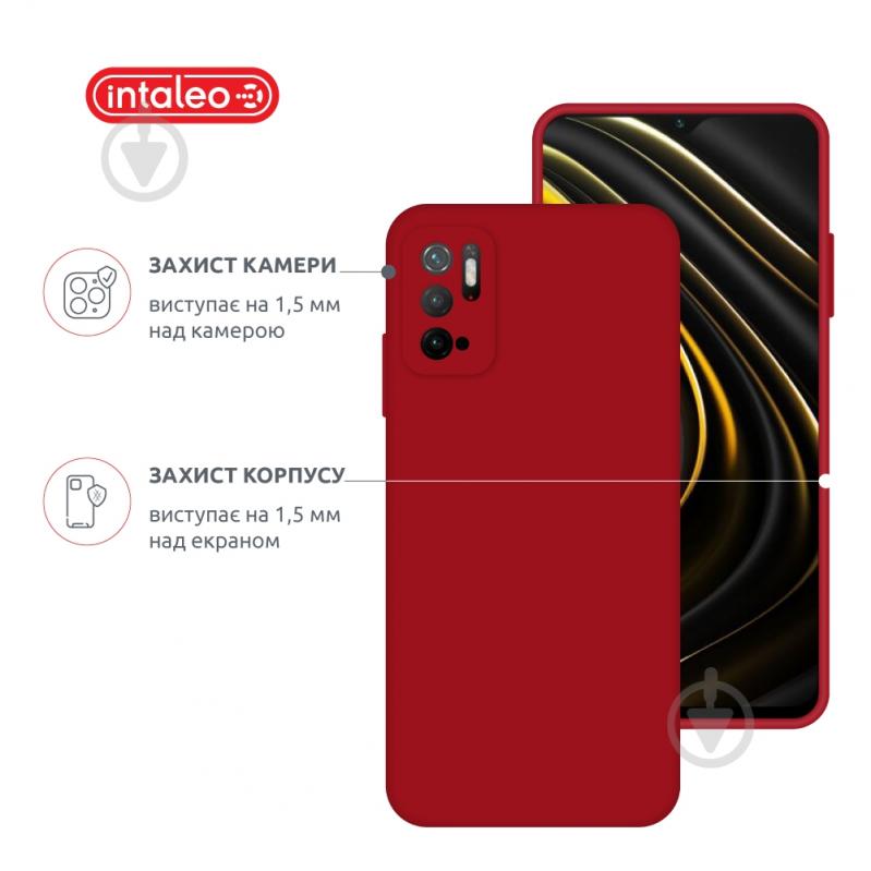 Чехол Intaleo SoftShell красный для Xiaomi Poco M3 Pro - фото 3