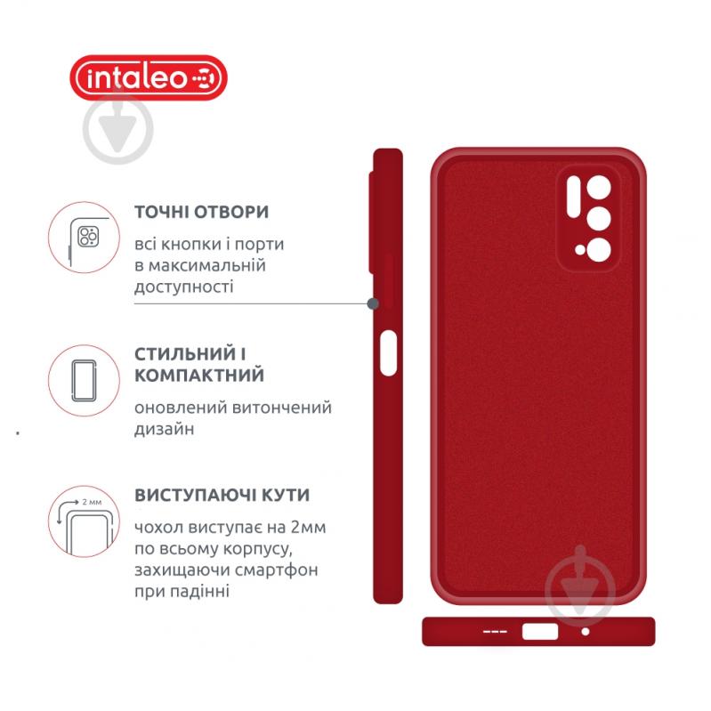 Чехол Intaleo SoftShell красный для Xiaomi Poco M3 Pro - фото 4