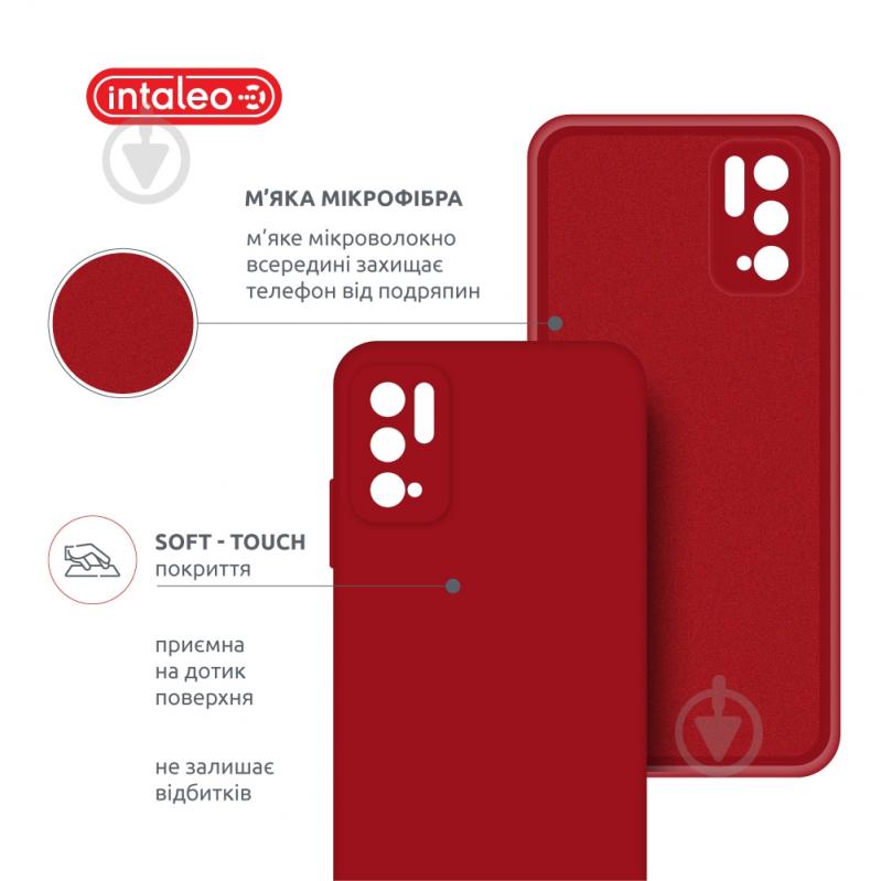Чехол Intaleo SoftShell красный для Xiaomi Poco M3 Pro - фото 5