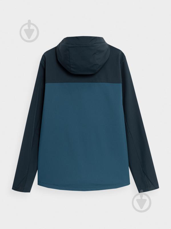 Куртка 4F SOFTSHELL JACKET 4FSS23TSOFM140-32S р.M синяя - фото 2 Куртка 4F SOFTSHELL JACKET 4FSS23TSOFM140-32S р.M синяя - фото 2