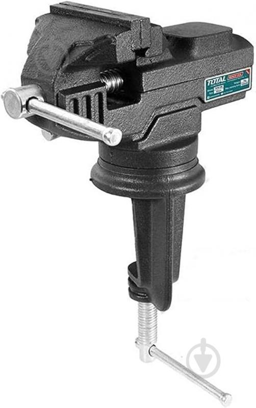 Тиски TOTAL® слесарные с наковальней 60 мм THT6126 - фото 1