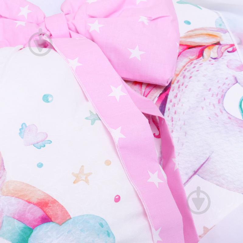 Комплект для детской кроватки DC KIDS Единорог розовый БК-57 - фото 13