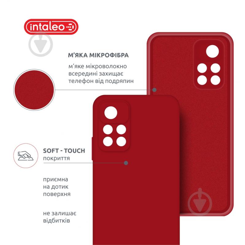 Чехол Intaleo SoftShell красный для Xiaomi Poco M4 Pro 5G - фото 5 Чехол Intaleo SoftShell красный для Xiaomi Poco M4 Pro 5G - фото 5