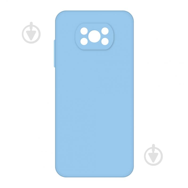 Чехол Intaleo SoftShell голубой для Xiaomi Poco X3 - фото 1 Чехол Intaleo SoftShell голубой для Xiaomi Poco X3 - фото 1
