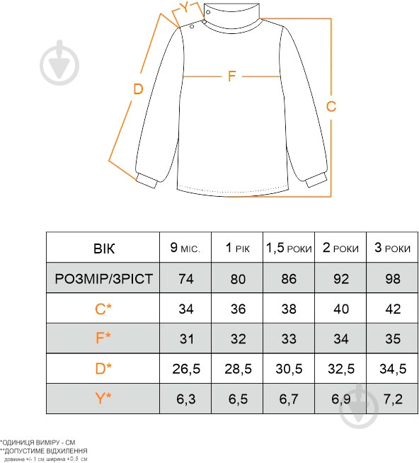 Джемпер для девочки GABBI SV-22-3-3 р.74 бирюзовый - фото 2