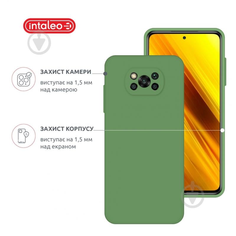 Чехол Intaleo SoftShell зеленый для Xiaomi Poco X3 - фото 3