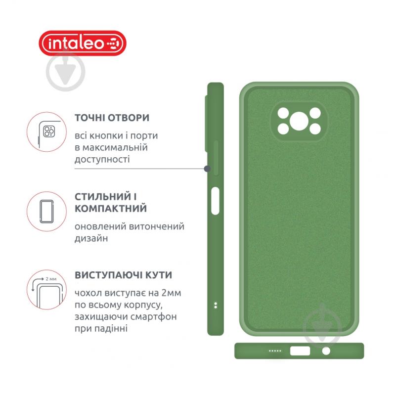 Чехол Intaleo SoftShell зеленый для Xiaomi Poco X3 - фото 4