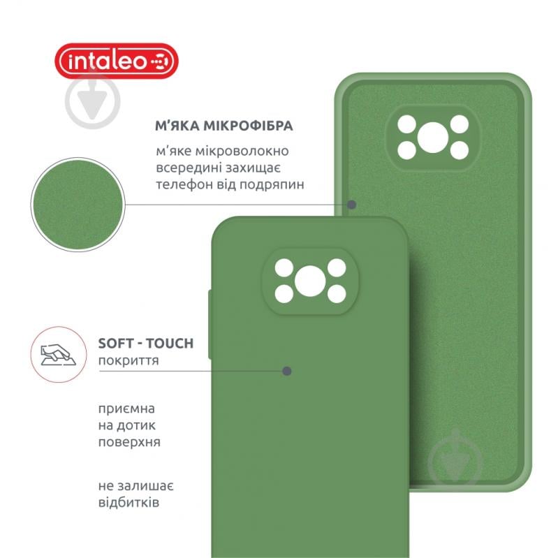 Чехол Intaleo SoftShell зеленый для Xiaomi Poco X3 - фото 5