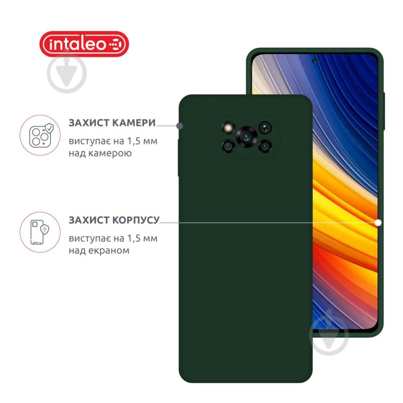 Чохол Intaleo SoftShell темно-зелений для Xiaomi Poco X3 Pro - фото 3