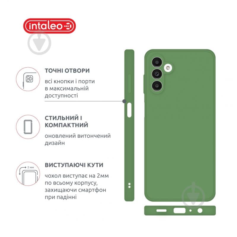 Чехол Intaleo SoftShell для Samsung Galaxy A13 5G зеленый - фото 4 Чехол Intaleo SoftShell для Samsung Galaxy A13 5G зеленый - фото 4