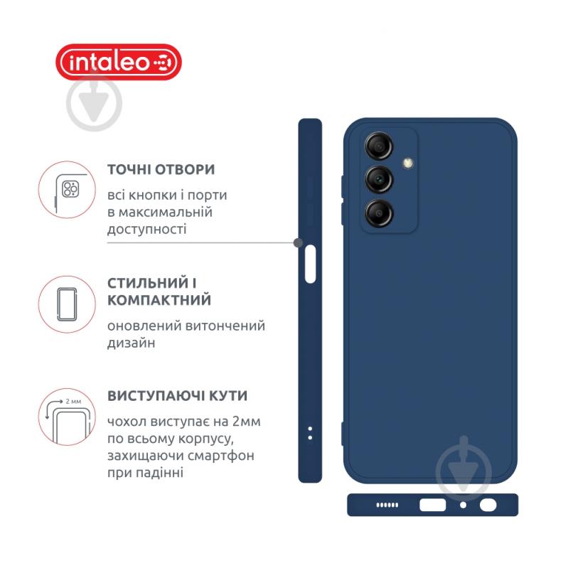 Чехол Intaleo SoftShell для Samsung Galaxy A14 голубой - фото 4