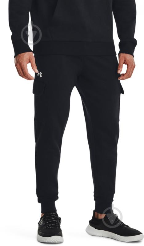 Штани Under Armour UA RIVAL FLEECE CARGO JOGGER 1382134-001 р. 2XL чорний - фото 1