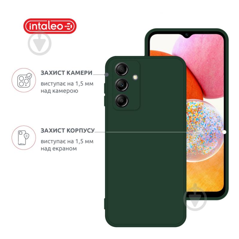 Чехол Intaleo SoftShell для Samsung Galaxy A14 темно-зеленый - фото 3