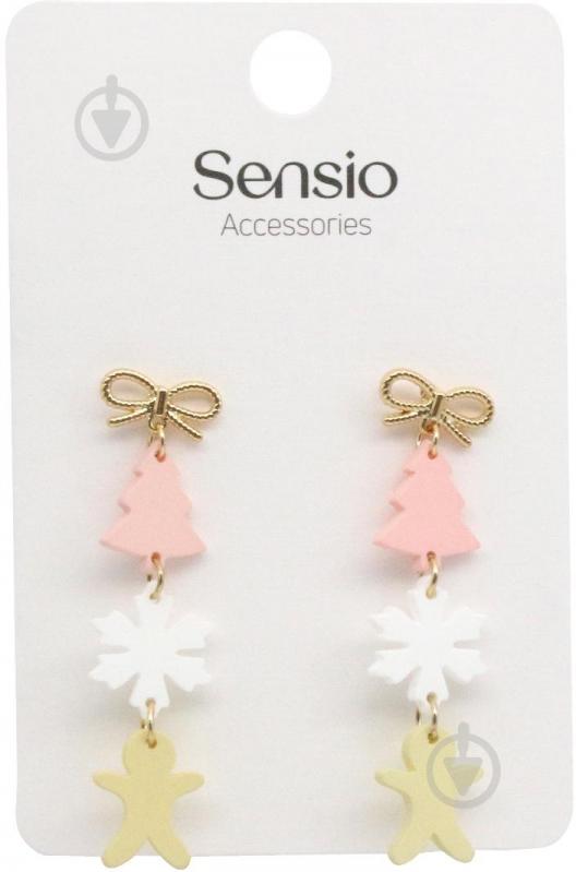 Серьги Sensio Cute cookie пара золотой - фото 2