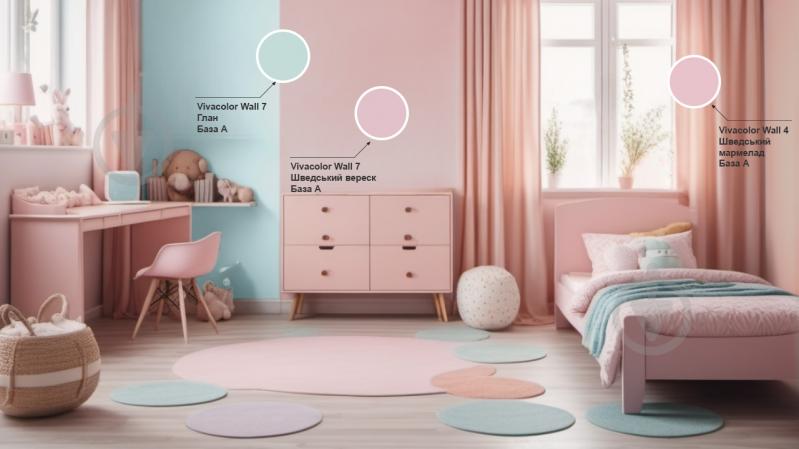 Краска интерьерная латексная Vivacolor Wall 4 глубокий мат Шведский мармелад H423 2,7 л - фото 3 Краска интерьерная латексная Vivacolor Wall 4 глубокий мат Шведский мармелад H423 2,7 л - фото 3