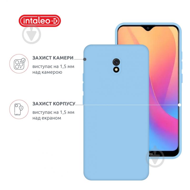 Чехол Intaleo SoftShell голубой для Xiaomi Redmi 8A - фото 3 Чехол Intaleo SoftShell голубой для Xiaomi Redmi 8A - фото 3