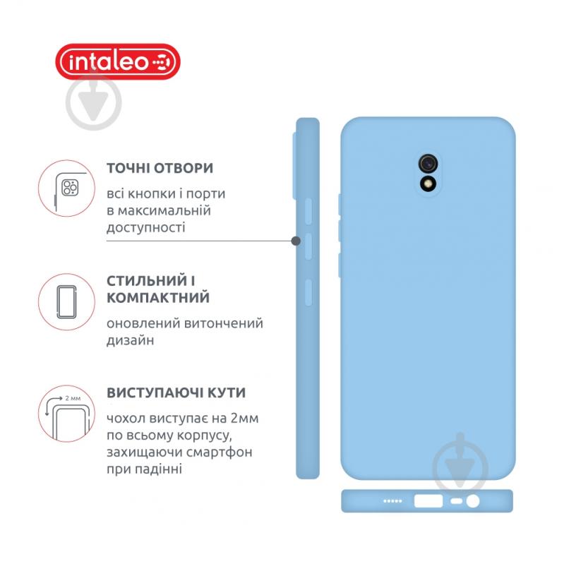 Чехол Intaleo SoftShell голубой для Xiaomi Redmi 8A - фото 4 Чехол Intaleo SoftShell голубой для Xiaomi Redmi 8A - фото 4