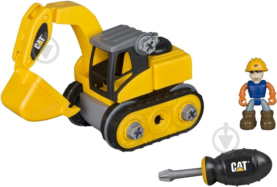 Конструктор Toy State Екскаватор Machine Maker CAT 80903 - фото 1