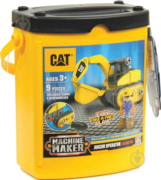 Конструктор Toy State Экскаватор Machine Maker CAT 80903 - фото 2