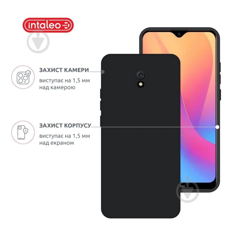 Чехол Intaleo SoftShell черный для Xiaomi Redmi 8A - фото 3