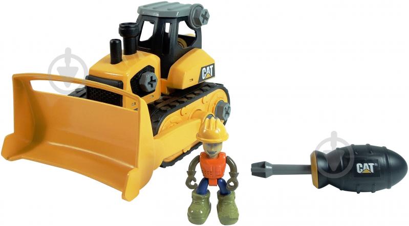 Конструктор Toy State Бульдозер Machine Maker CAT 80902 - фото 1