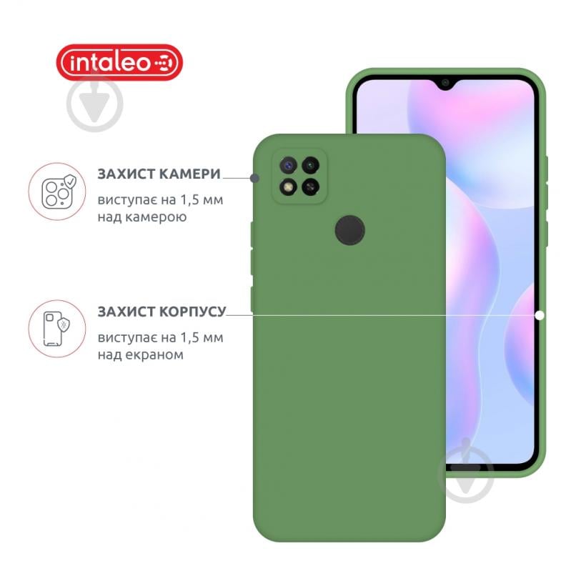 Чехол Intaleo SoftShell зеленый для Xiaomi Redmi 9 - фото 3