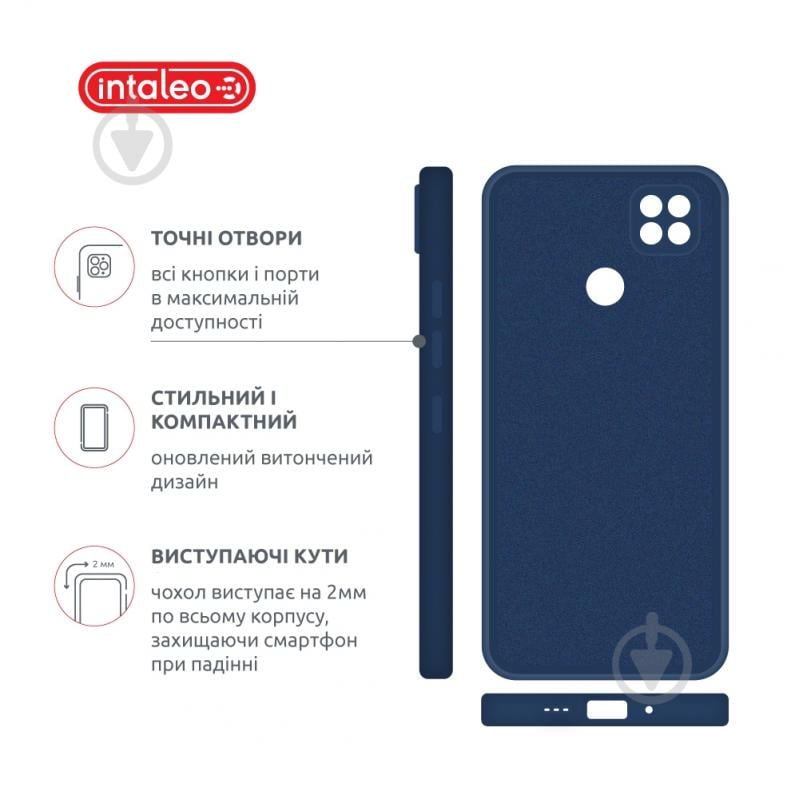 Чехол Intaleo SoftShell синий для Xiaomi Redmi 9A - фото 4