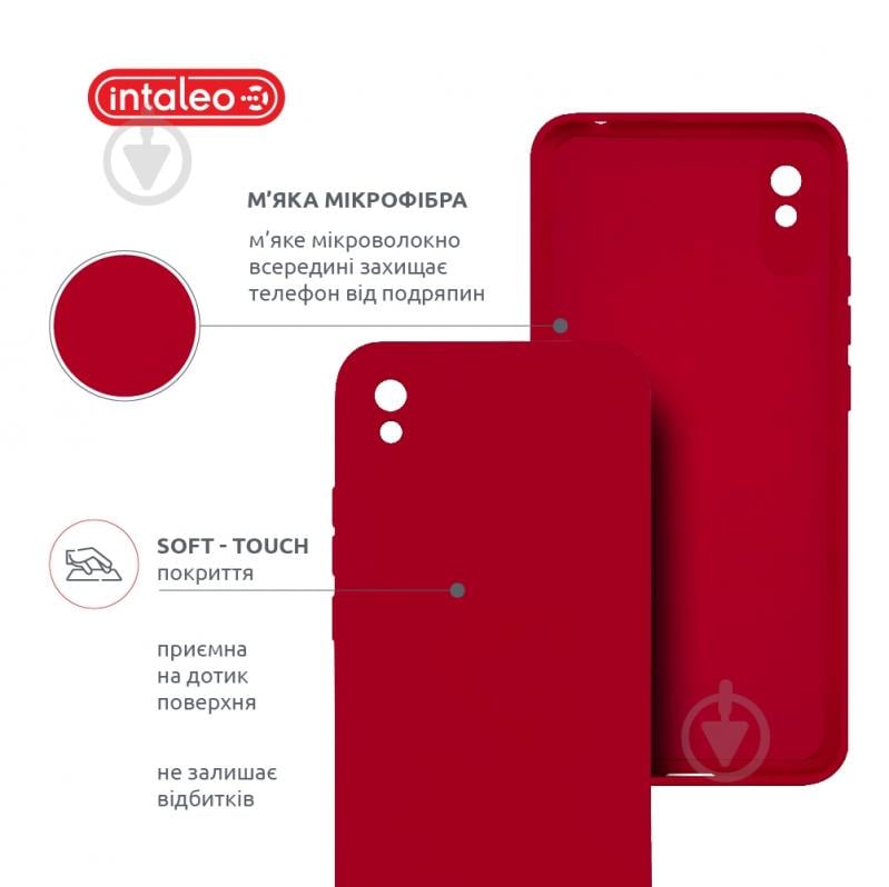 Чехол Intaleo SoftShell красный для Xiaomi Redmi 9A - фото 5 Чехол Intaleo SoftShell красный для Xiaomi Redmi 9A - фото 5