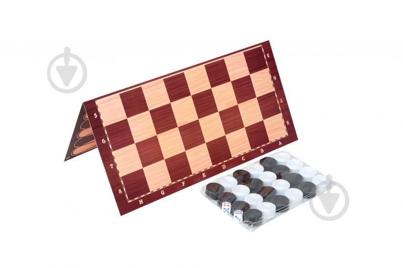 Игра настольная Bamsic Шашки + нарды 034/6 - фото 2