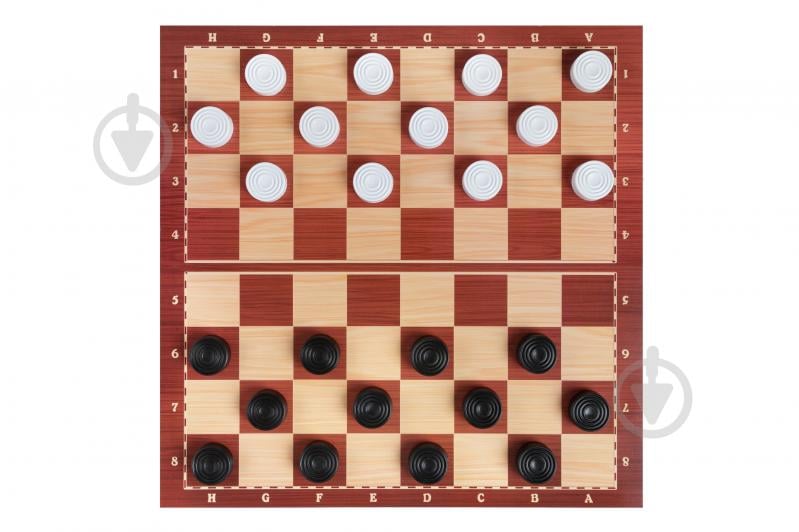 Игра настольная Bamsic Шашки + нарды 034/6 - фото 1