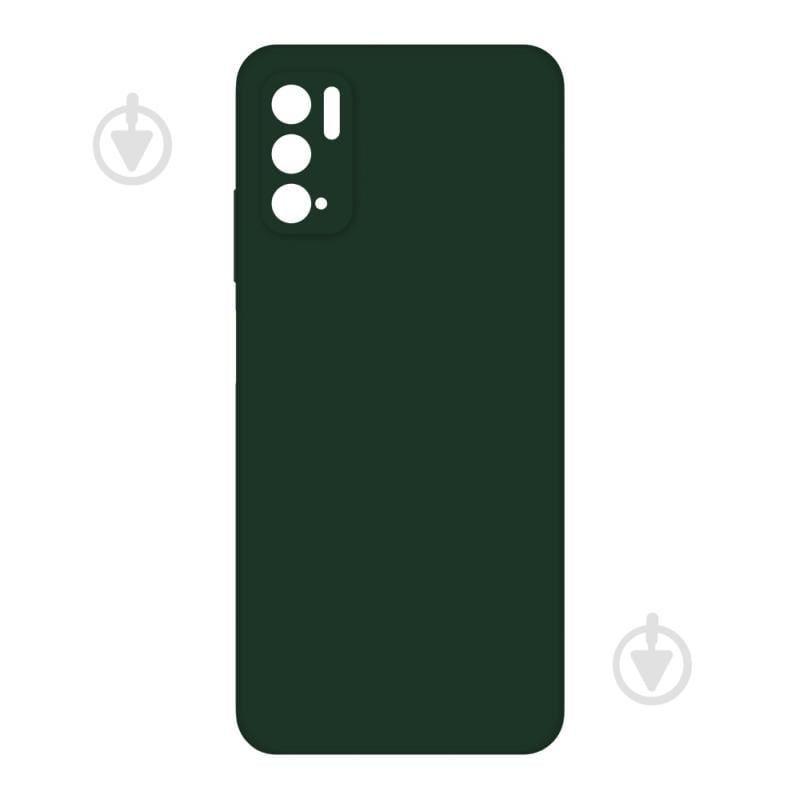 Чехол Intaleo SoftShell темно-зеленый для Xiaomi Redmi Note 10 5G - фото 1