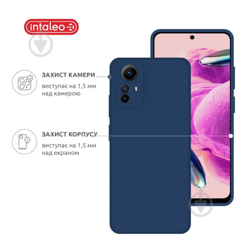 Чехол Intaleo SoftShell голубой для Xiaomi Redmi Note 12S - фото 3