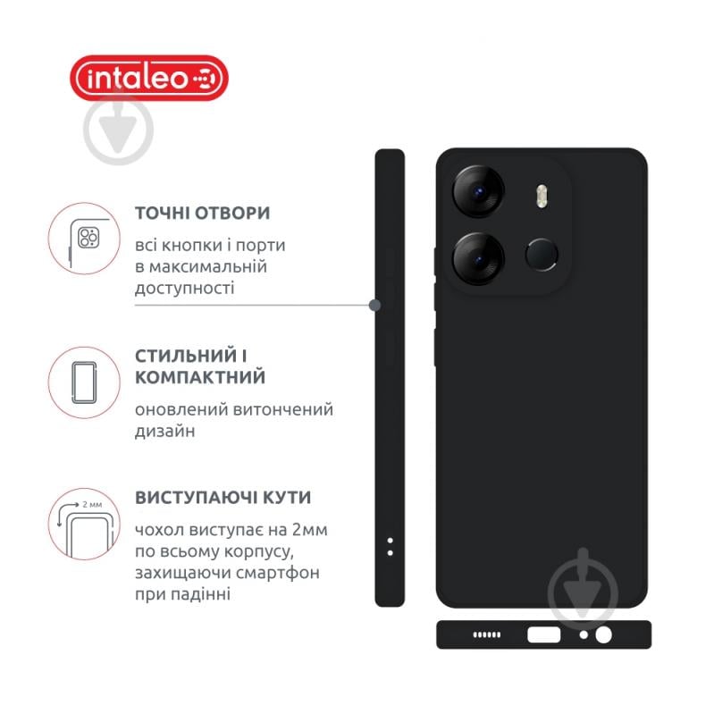 Чохол Intaleo 1283126585944 SoftShell Tecno Spark Go 2023 black - фото 4