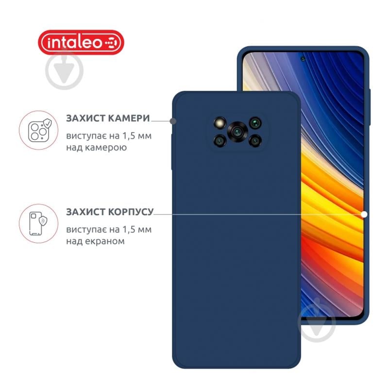 Чехол Intaleo SoftShell голубой для Xiaomi Poco X3 Pro - фото 3