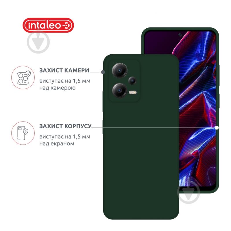 Чехол Intaleo SoftShell темно-зеленый для Xiaomi Poco X5 - фото 3