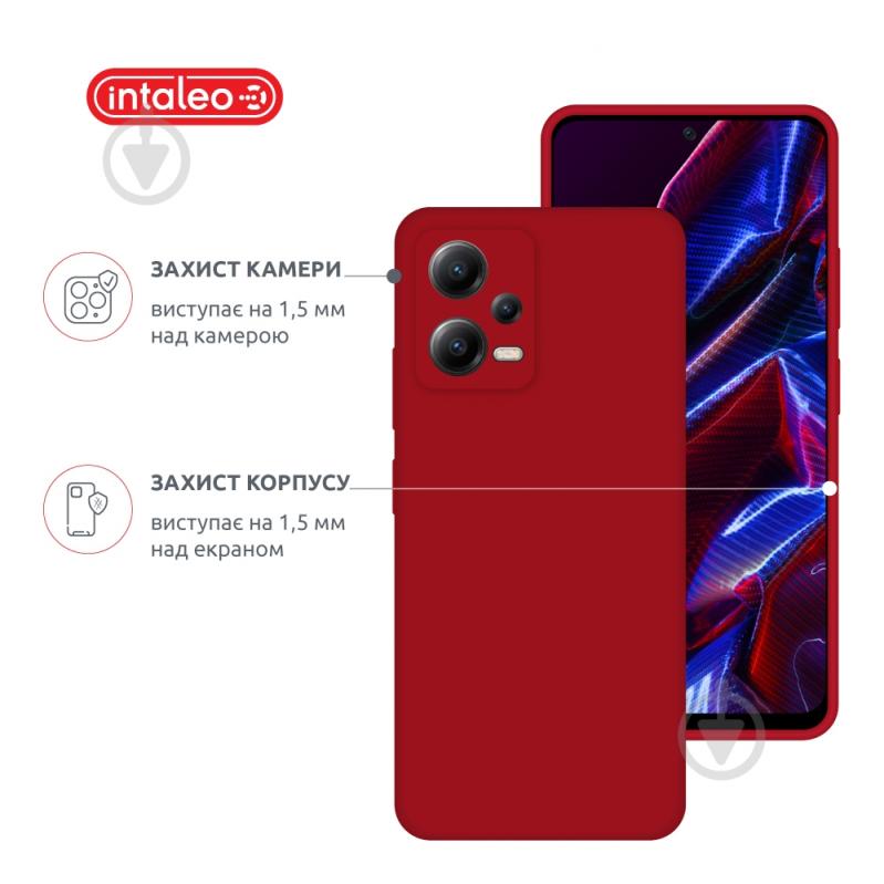 Чехол Intaleo SoftShell красный для Xiaomi Poco X5 - фото 3 Чехол Intaleo SoftShell красный для Xiaomi Poco X5 - фото 3