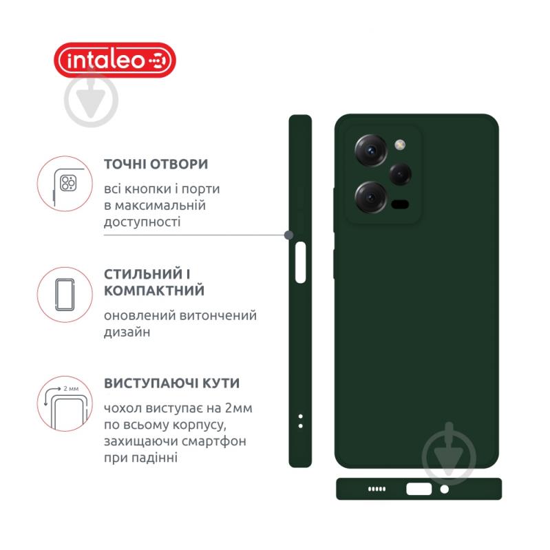 Чохол Intaleo SoftShell темно-зелений для Xiaomi Poco X5 Pro - фото 4